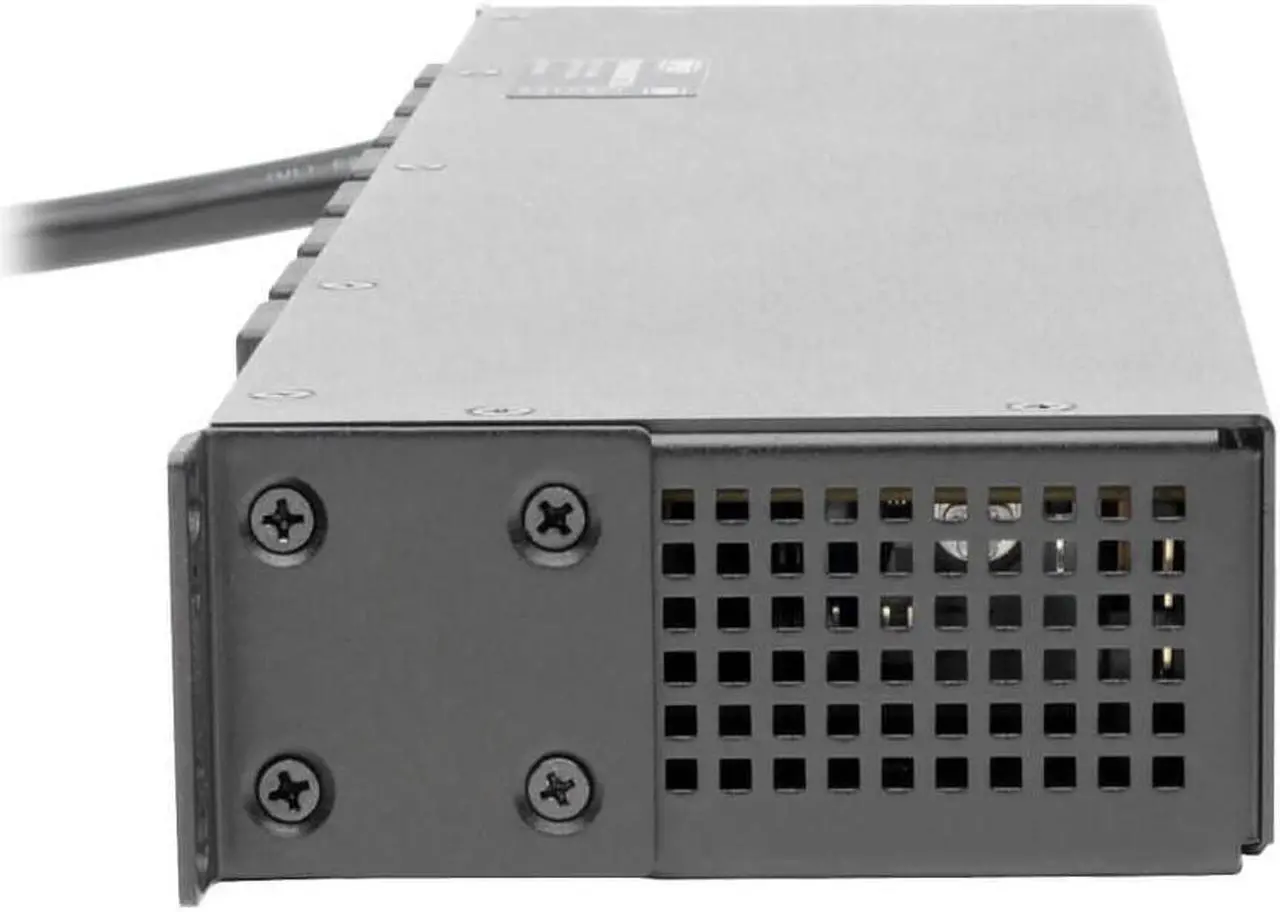 Alt view image 5 of 20 - Tripp Lite 1.9kW Single-Phase Switched PDU, LX Platform Interface, 120V Outlets (8 x 5-15/20R), NEMA L5-20P, 12.0 Feet Cord, 1U Rack, TAA (PDUMH20NET2LX)