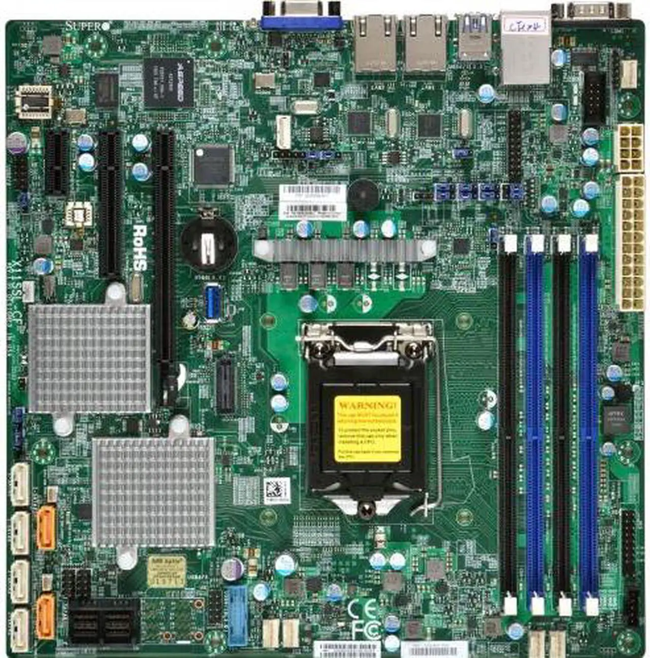Alt view image 3 of 8 - SUPERMICRO X11SSL-CF-O Supermicro X11SSL-CF-O LGA1151 Intel C232 DDR4 SATA3 and SAS3 and USB3.0 V and 2GbE MicroATX Motherboard