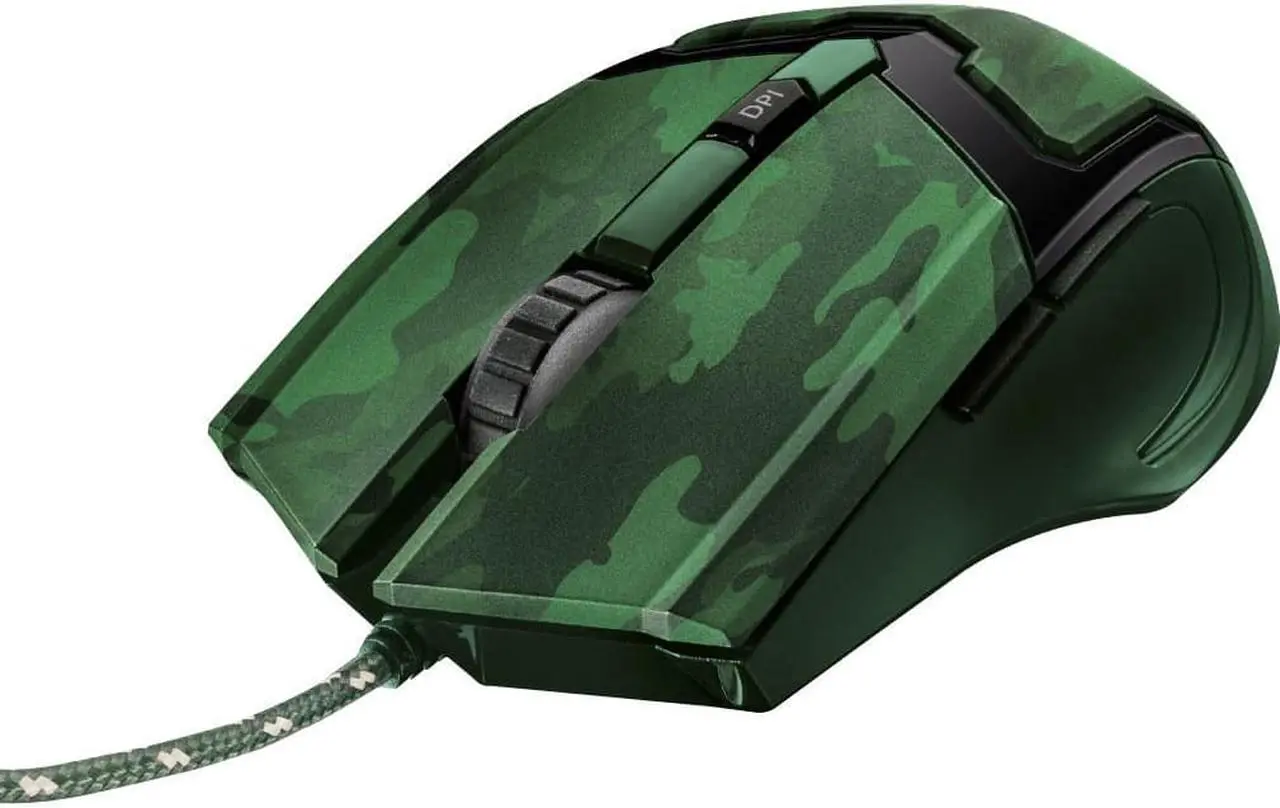 Alt view image 5 of 5 - Trust GXT 101D Gav Optical Gaming Mouse (Jungle Camo) - Accurate 4800 dpi Gaming Mouse with 6 Buttons