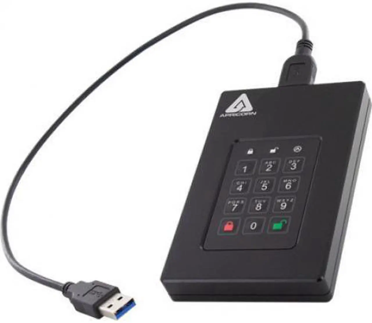 Alt view image 4 of 18 - APRICORN MASS STORAGE AFL3-1TB 1TB AEGIS FORTRESS L3 USB 3.0
