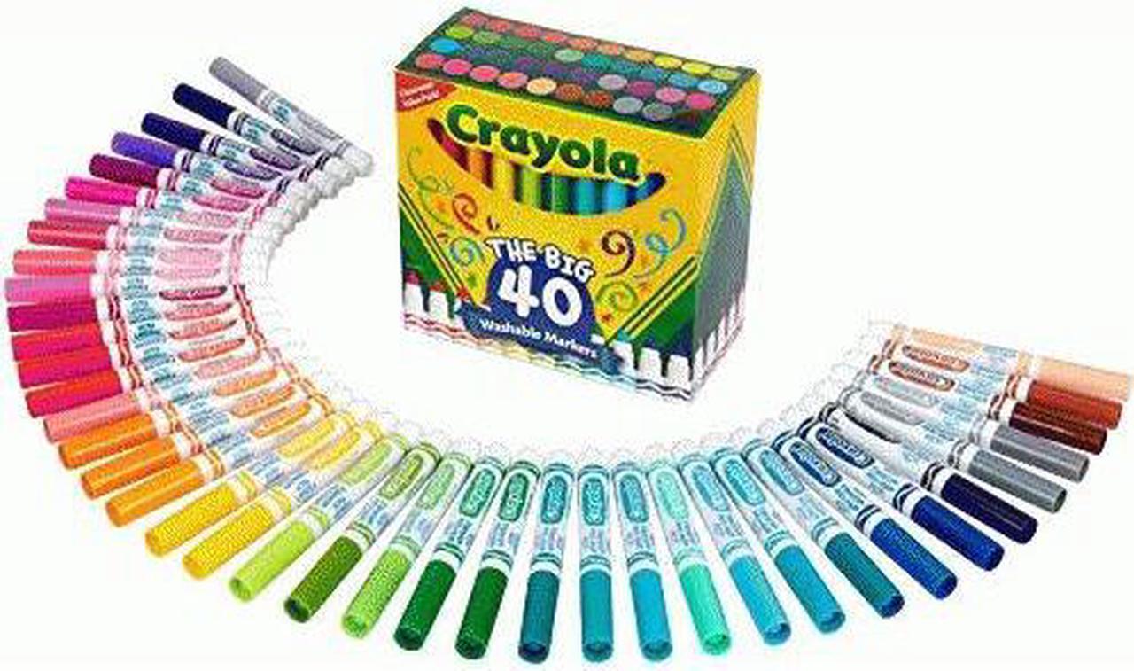 Alt view image 5 of 20 - Crayola Marker,Washable,40/St,Ast 587858
