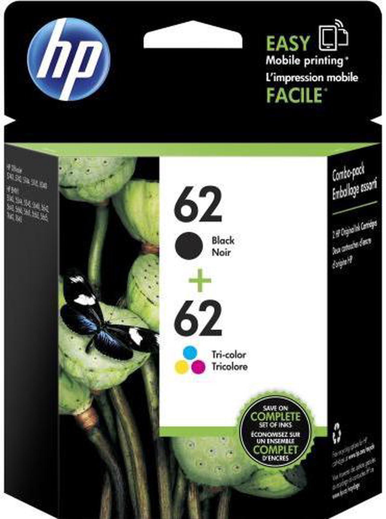 Alt view image 4 of 17 - HP 62 Ink Cartridge - Combo Pack - Black/Cyan/Magenta/Yellow
