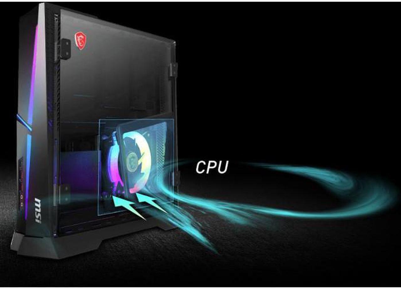 Alt view image 5 of 8 - MSI Gaming Desktop Trident X Plus 9SD-055US Intel Core i7-9700KF 16GB DDR4 2TB HDD 512GB SSD GeForce RTX 2070 Windows 10 Pro 64-bit