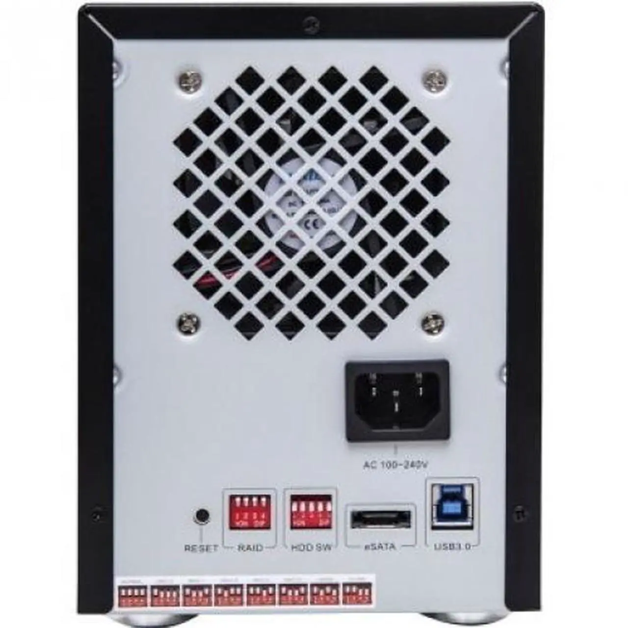 Alt view image 8 of 16 - Syba SY-ENC50118 5 Bay 2.5" and 3.5" SATA HDD External USB 3.0 / eSATA RAID Hard Drive Enclosure