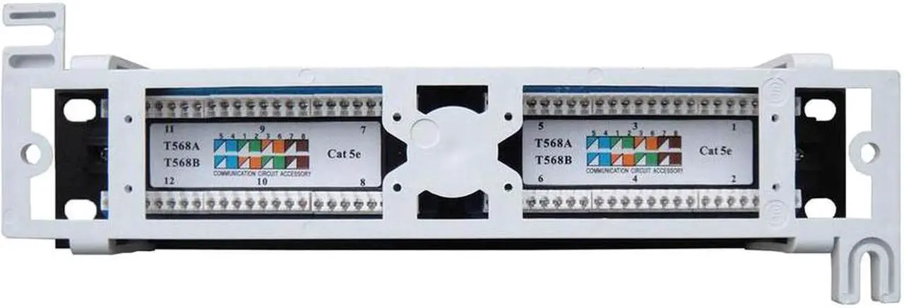 Alt view image 4 of 8 - 4XEM 12 Port CAT5E Wall Mount Patch Panel 12 Port(s) - 12 x RJ-45 - 18U High
