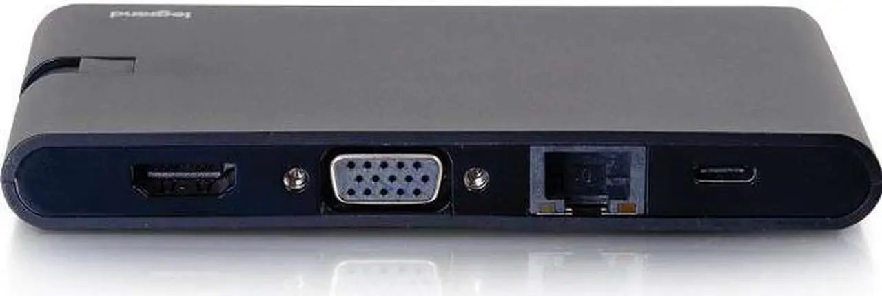 Alt view image 3 of 9 - C2g Usb C Docking Station - Multiport - Hdmi Vga And Ethernet With Power