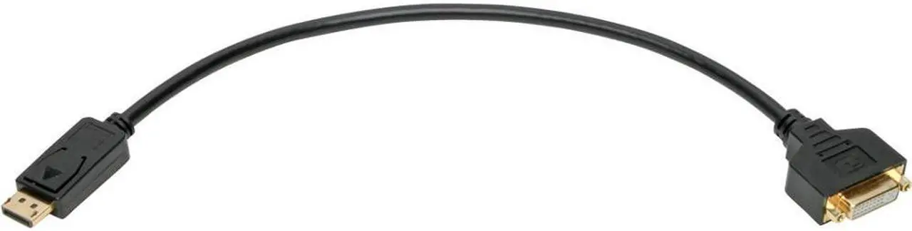 Alt view image 2 of 17 - Tripp Lite Displayport To Dvi Adapter Converter Cable M/F 1080P Black 1Ft