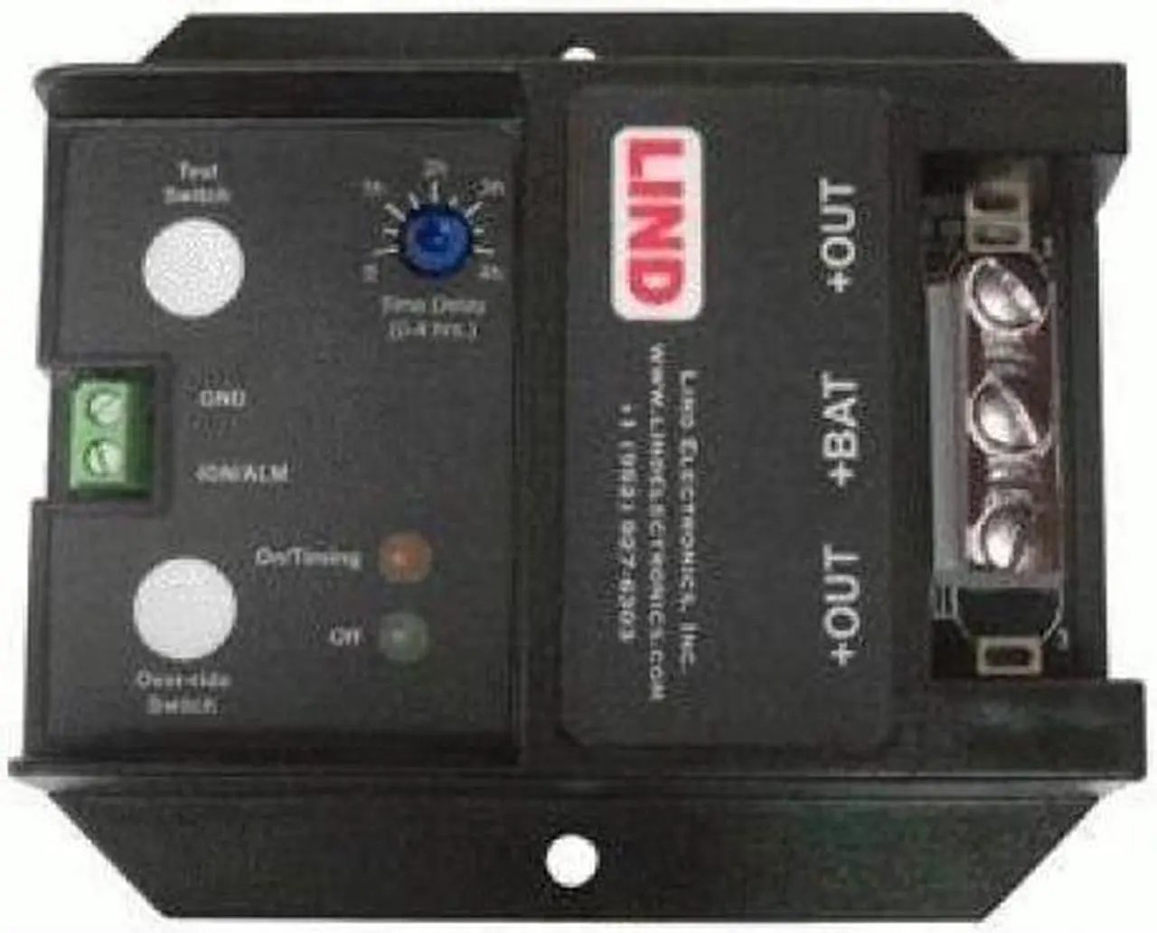 Alt view image 3 of 8 - LIND ELECTRONICS LOW PROFILE SHUTDOWN TIMER, 4HR ADJUSTABLE TIME, SCREW TERMS, 12 VOLTS, 30 AMPS