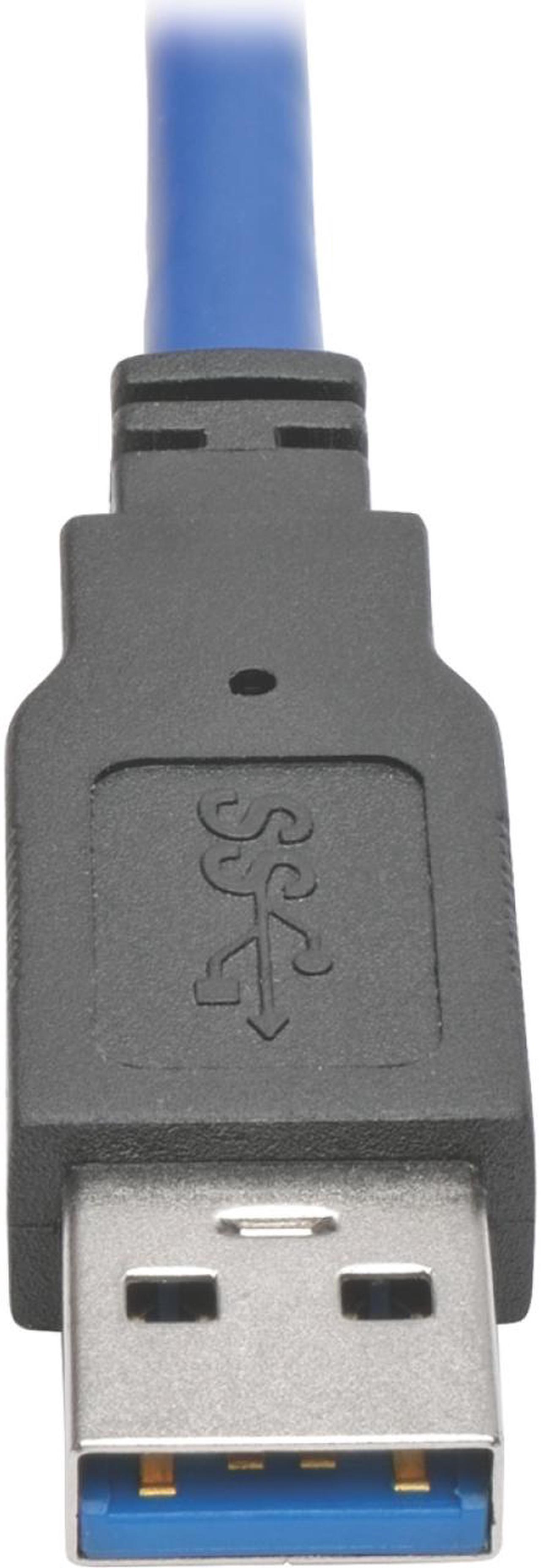 Alt view image 3 of 7 - Tripp Lite USB 3.0 Superspeed Panel Mount Type-A Extension Cable (M/F) 1 ft. (U324-001-APM)