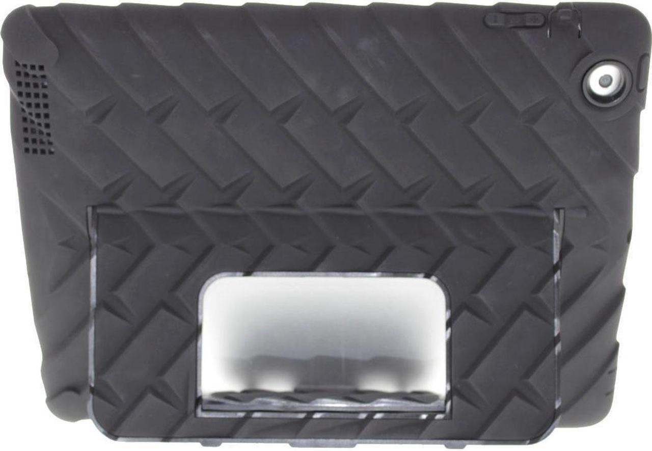 Alt view image 12 of 15 - Gumdrop Cases Hideaway Stand for Apple iPad 3 Rugged Tablet Case Shock Absorbing Cover Black/Black A1403, A1416, A1430