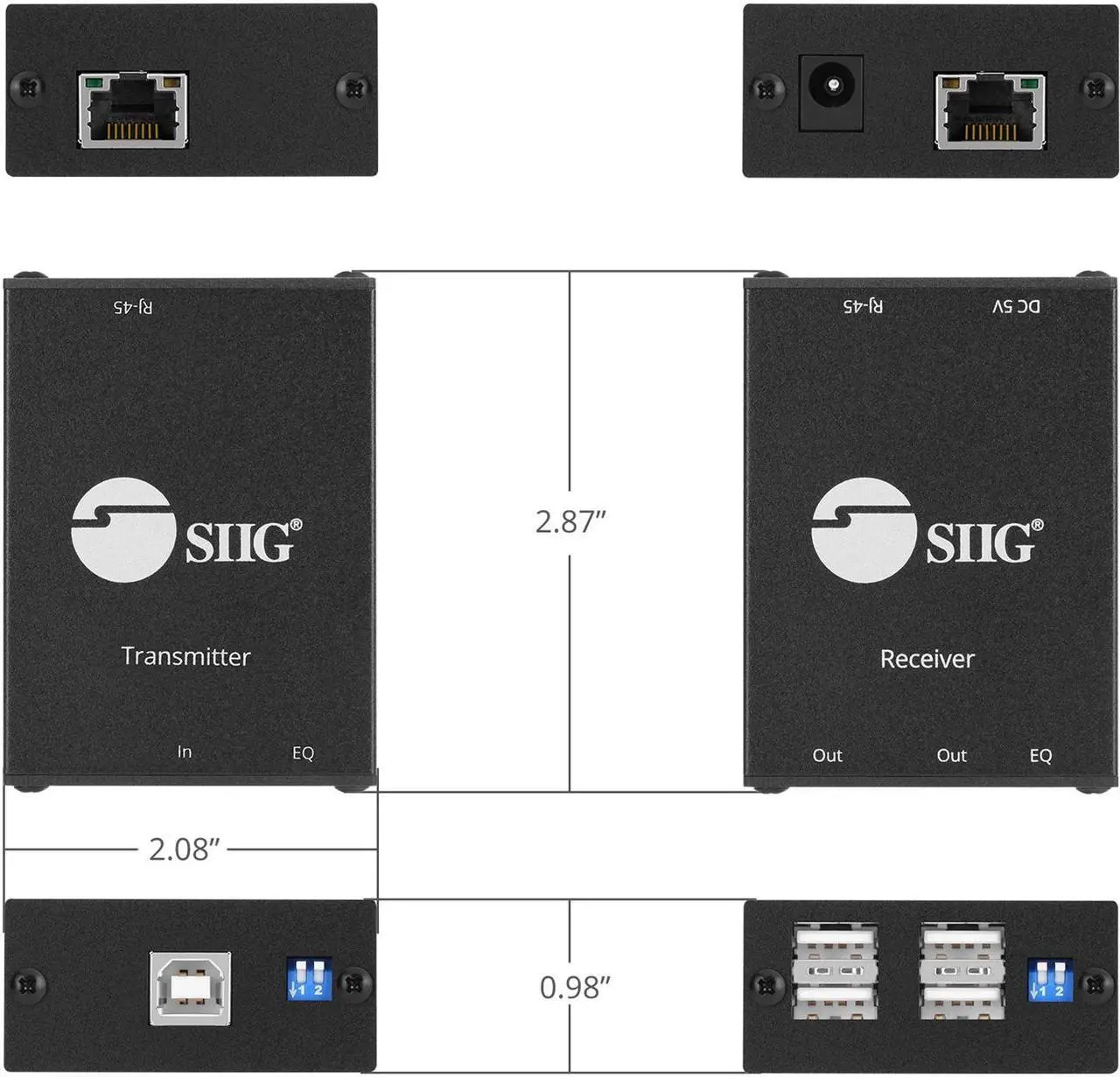 Alt view image 3 of 10 - 4PORT USB 2.0 EXTENDER UP TO