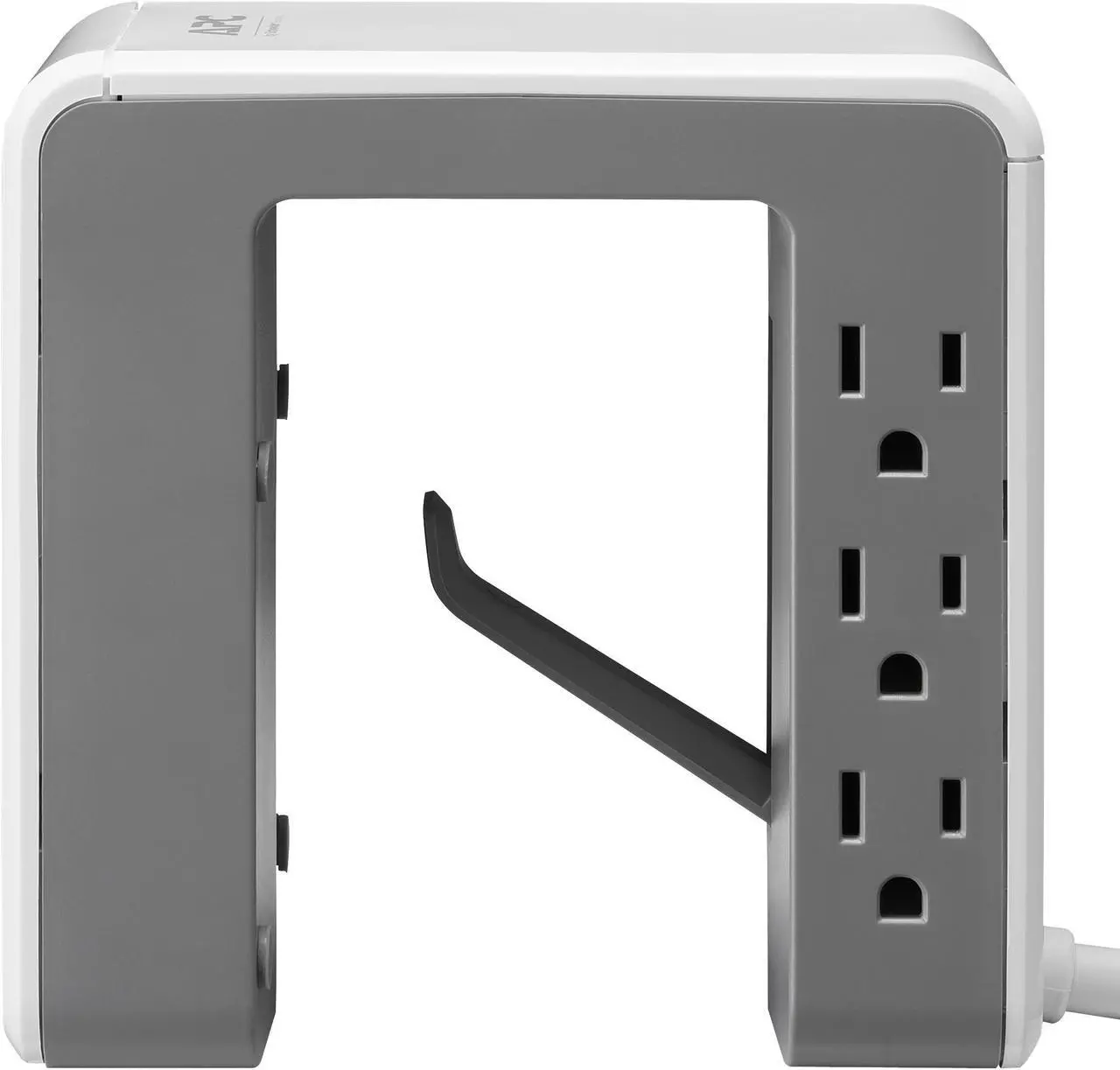 Alt view image 4 of 9 - APC Desk Mount Power Station, 6 Outlet U-Shaped Surge Protector, 1080 Joule of Surge Protection with 4 USB A Charging Ports (PE6U4W)