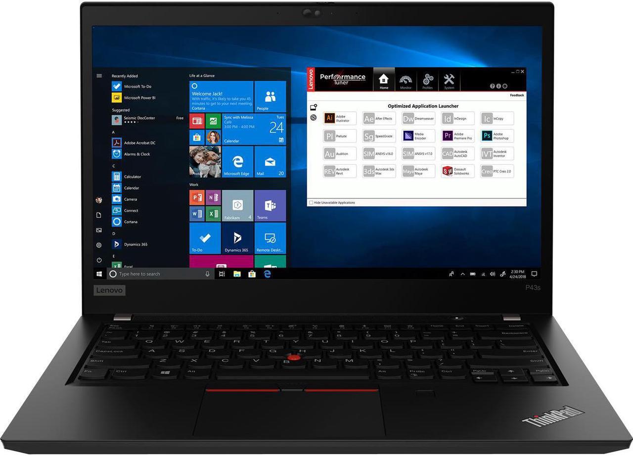 Main image of Lenovo ThinkPad P43s 14" FHD Touchscreen Laptop i7-8565U 16GB 512GB SSD W10P