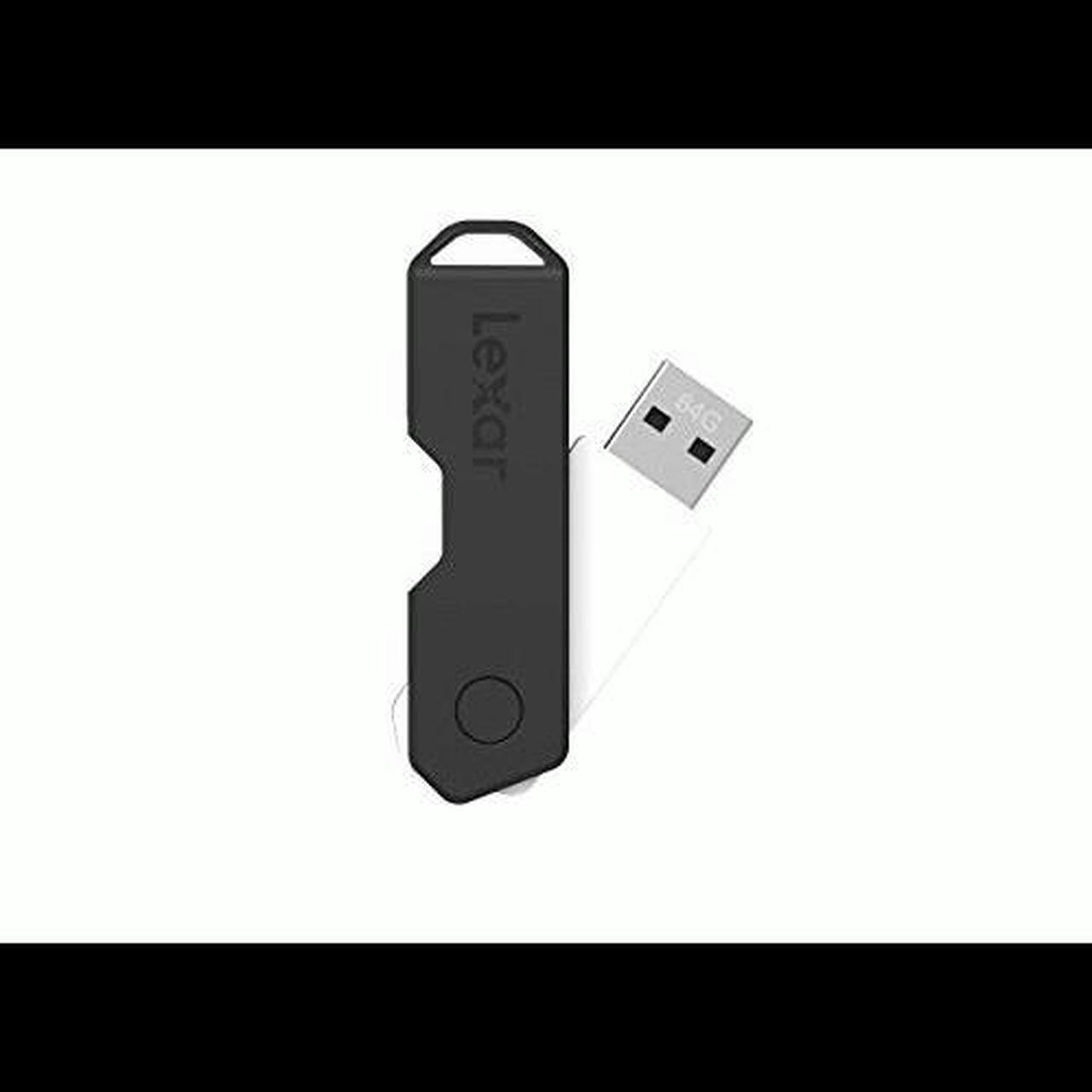 Alt view image 5 of 20 - Lexar® JumpDrive® TwistTurn2 USB 2.0 Flash Drive, 64GB, Black, LJDTT2-64GABNABK