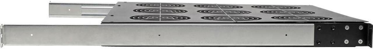 Alt view image 6 of 15 - Tripp Lite SRFANTRAY9 Fan Tray - 9 Fan - 1U - 19" - 864 CFM - Upflow Air Discharge Pattern