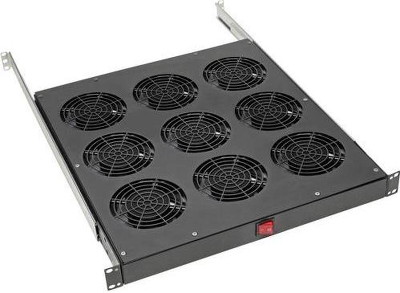Main image of Tripp Lite SRFANTRAY9 Fan Tray - 9 Fan - 1U - 19" - 864 CFM - Upflow Air Discharge Pattern