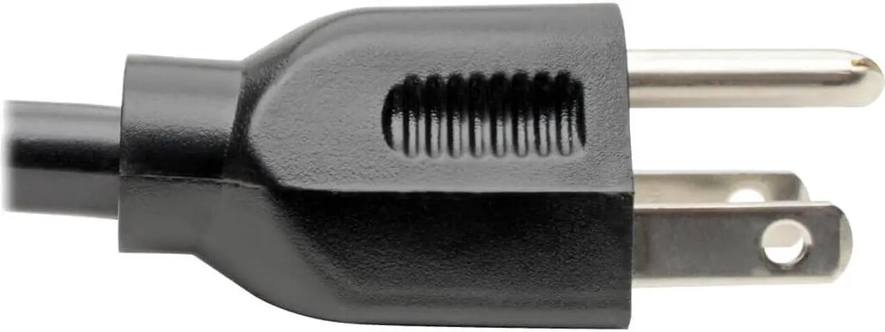 Alt view image 2 of 9 - Tripp Lite Model P007-006-15D 6 ft. Desktop Computer Power Cord, Right-Angle 5-15P to C13 - Heavy Duty, 15A, 125V, 14 AWG, 6 ft. Black