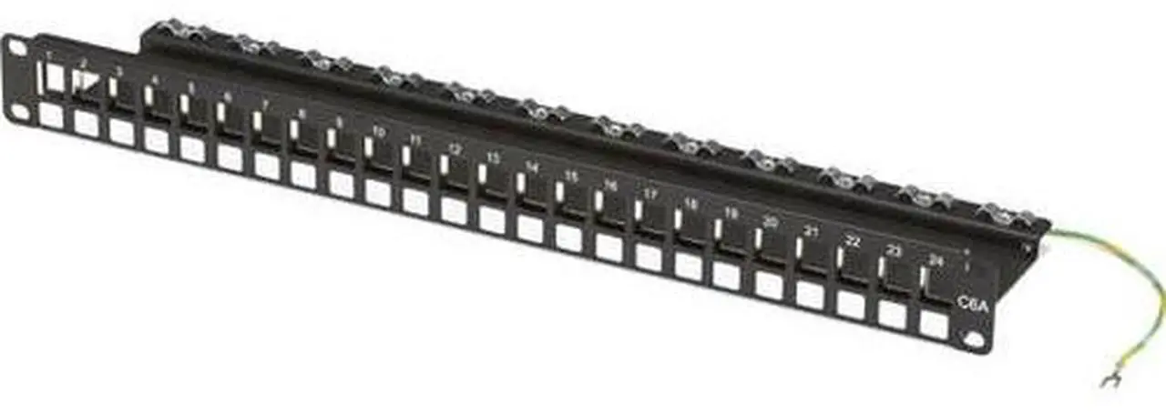 Alt view image 3 of 9 - PATCH PANEL - CAT6A, 1U, 24-PORT, GSA, TAA, 45 DAY STANDARD RETURN POLICY