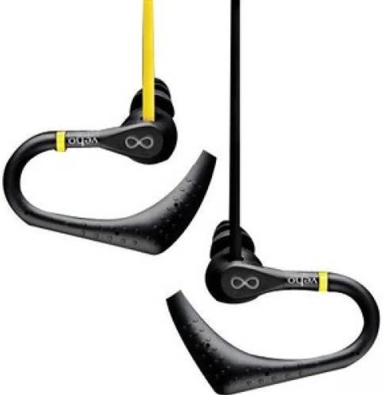 Main image of Veho Black/Yellow CEVEP-005-ZS2 3.5mm Connector ZS-2 Water Resistant Sport Hook Earbuds