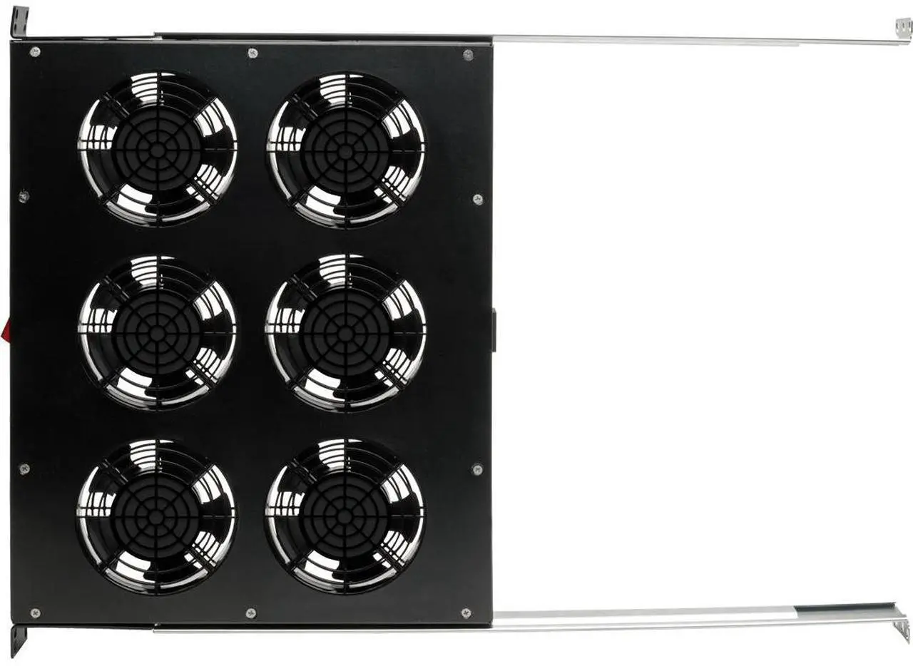 Alt view image 4 of 17 - Tripp Lite Fan Tray for 19in Racks - 6 120V High-Performance Fans - 576 CFM - C14 Inlet - 1URM SRFANTRAY6