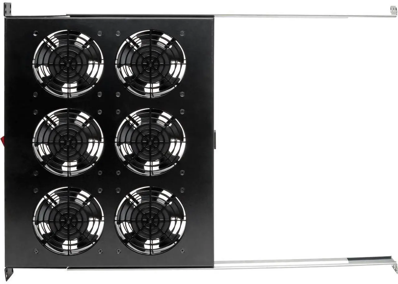 Alt view image 2 of 17 - Tripp Lite Fan Tray for 19in Racks - 6 120V High-Performance Fans - 576 CFM - C14 Inlet - 1URM SRFANTRAY6