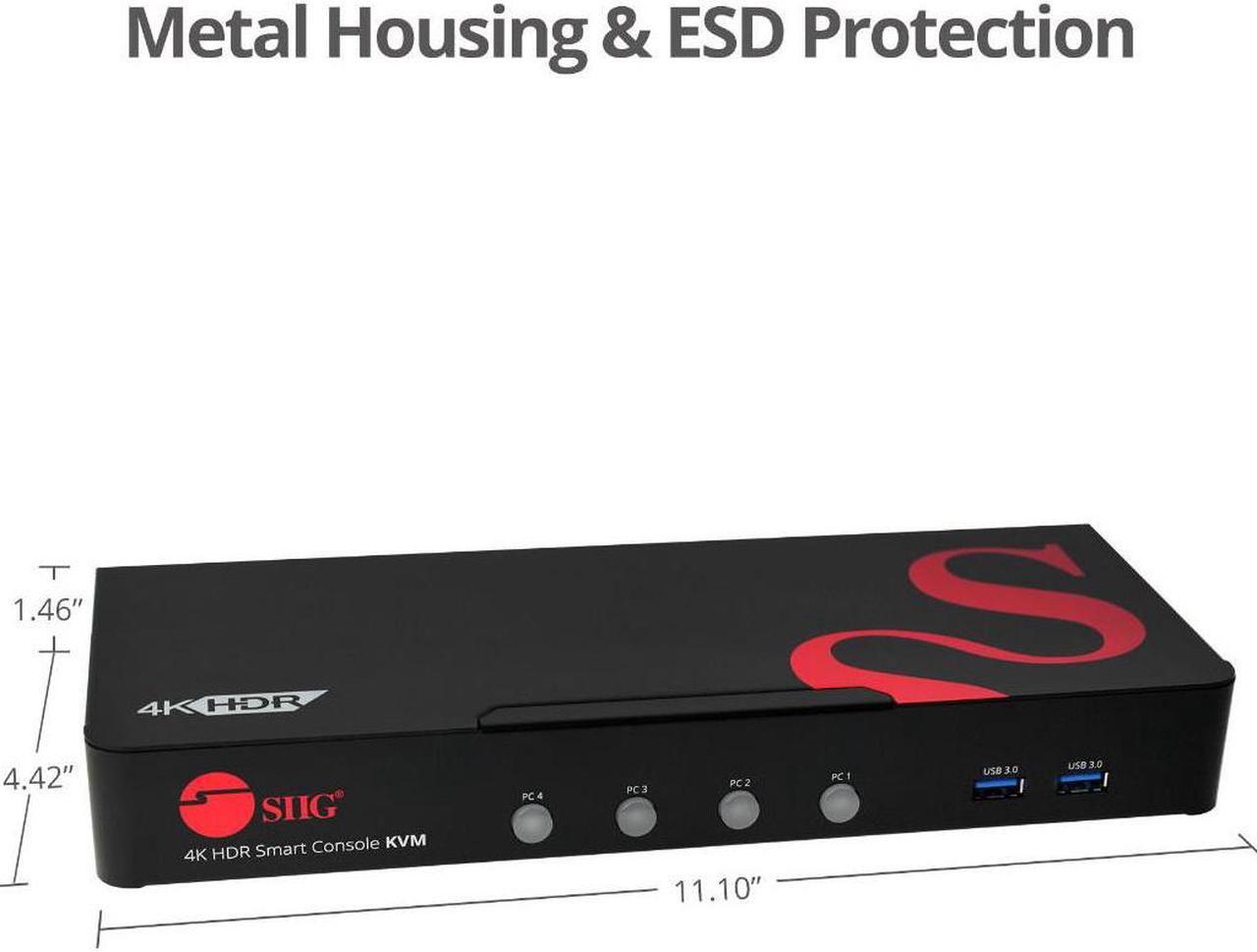 Alt view image 8 of 15 - SIIG KVM Switchbox