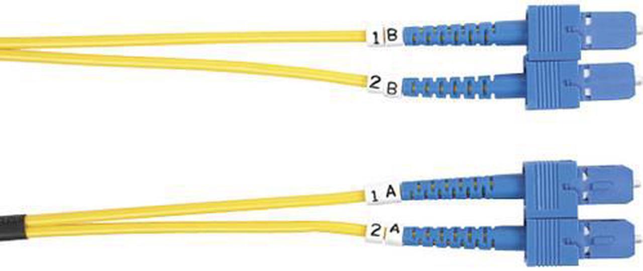 Black Box Single-Mode Value Line Patch Cable, SC-SC, 5-m (16.4-ft.) - 16.40 ft Fiber Optic Network Cable for Network Device - First End: 2 x SC Male Network - Second End: 2 x SC Male Network - Patch C