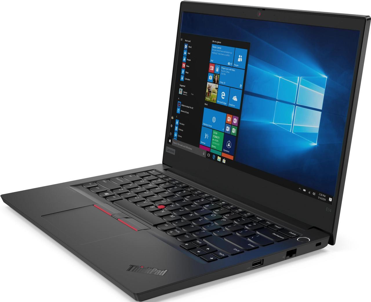 Alt view image 8 of 12 - Lenovo Laptop ThinkPad E14 Intel Core i7-10510U 8GB Memory 256 GB PCIe SSD Intel UHD Graphics 14.0" Non-Touch Screen Windows 10 Pro 64-bit 20RA0050US