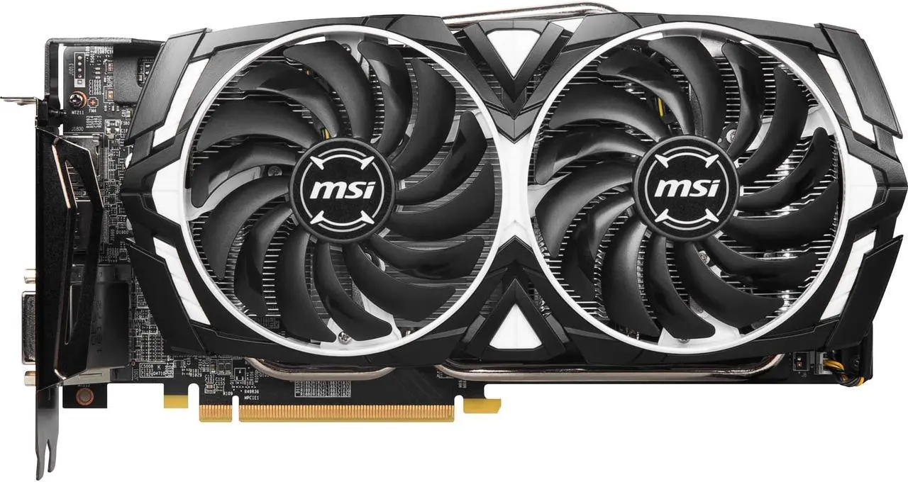 Alt view image 7 of 8 - MSI - R580ARX - MSI ARMOR Radeon RX 580 ARMOR X Radeon RX 580 Graphic Card - 8 GB GDDR5 - 1.37 GHz Core - 256 bit Bus Width - DisplayPort - HDMI - DVI