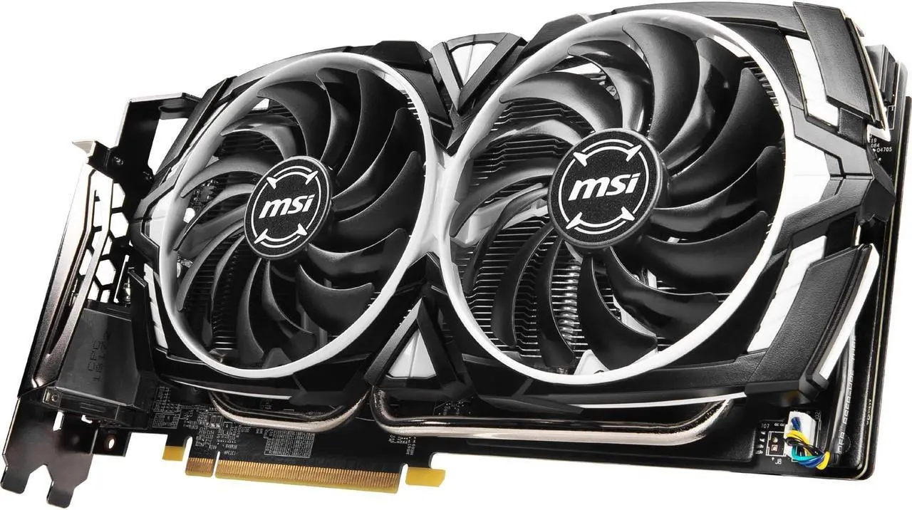 Alt view image 5 of 8 - MSI - R580ARX - MSI ARMOR Radeon RX 580 ARMOR X Radeon RX 580 Graphic Card - 8 GB GDDR5 - 1.37 GHz Core - 256 bit Bus Width - DisplayPort - HDMI - DVI