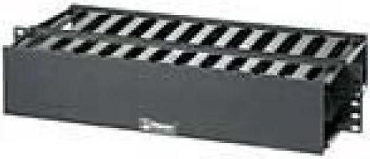 Alt view image 3 of 11 - Panduit WMPF1E PANDUIT PatchLink Horizontal Cable Manager - Cable Manager - Black - 2U Rack Height - 19" Panel Width