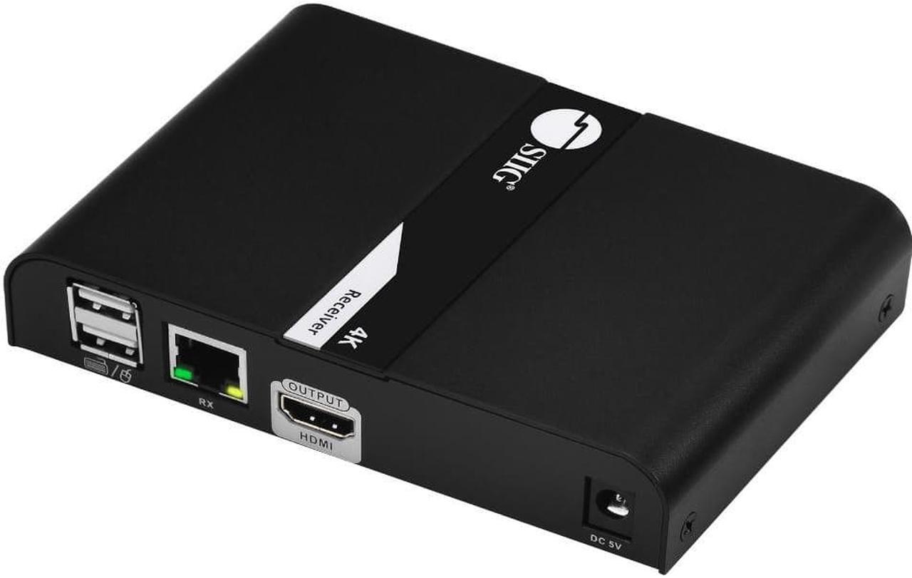 Alt view image 2 of 13 - SIIG HDMI 4K30Hz KVM over Cat 6 Extender Receiver CEH25L11S1