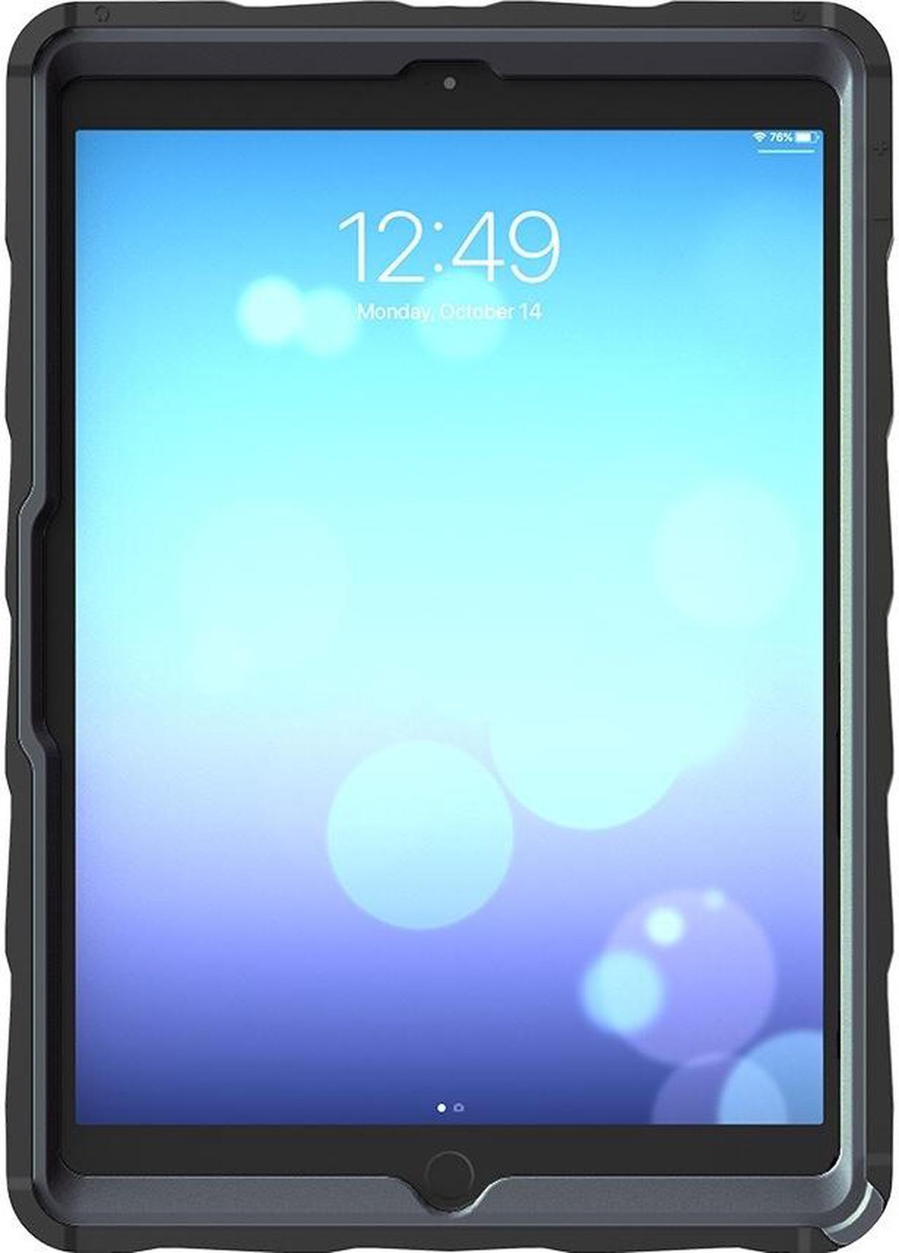 Alt view image 2 of 17 - Gumdrop DropTech Clear for iPad 10.2 Case - For Apple iPad (7th Generation) Tablet - Apple Logo - Clear, Black - Scratch Resistant, Impact Resistant, Drop Resistant, Shock Absorbing, Smudge Resistant,