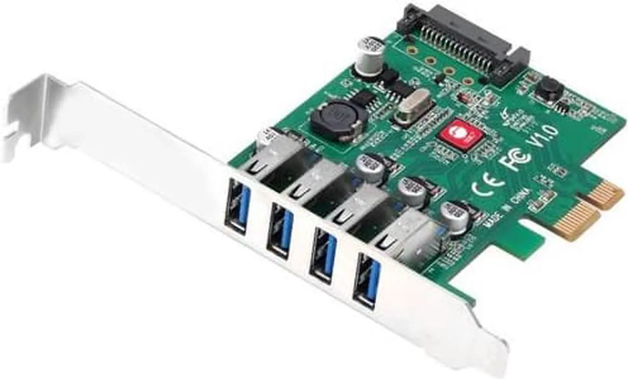 Alt view image 2 of 10 - Siig Dp Usb 3.0 4-Port Pcie Host Card