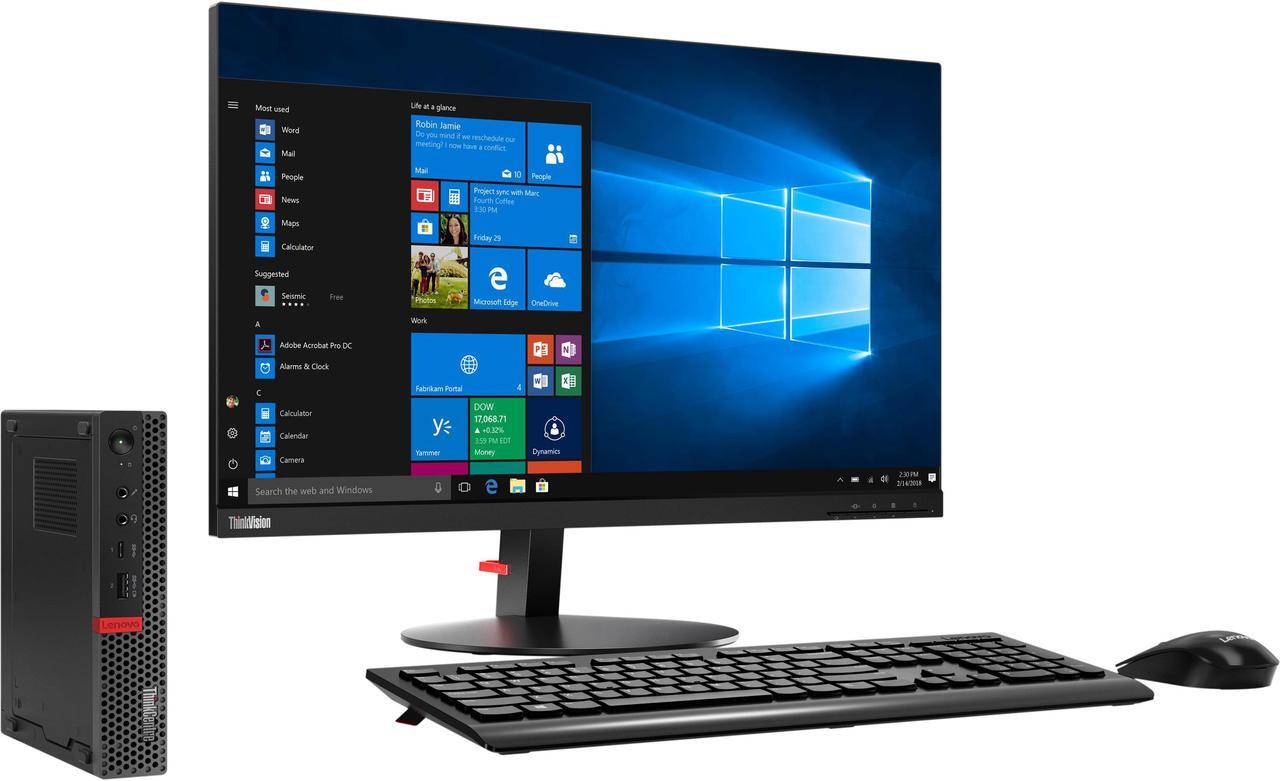 Main image of Lenovo ThinkCentre M920q Tiny Desktop Computer i5-9500T 8GB 256GB SSD Win10 Pro