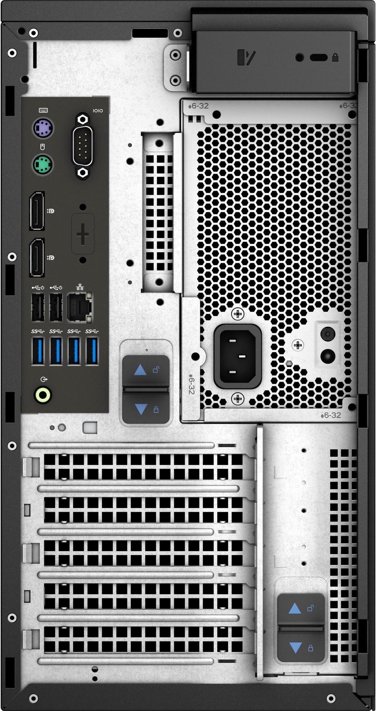 Alt view image 2 of 11 - Dell Precision 3630 Desktop Computer i7-9700 16GB 512GB SSD Radeon Pro WX 3200