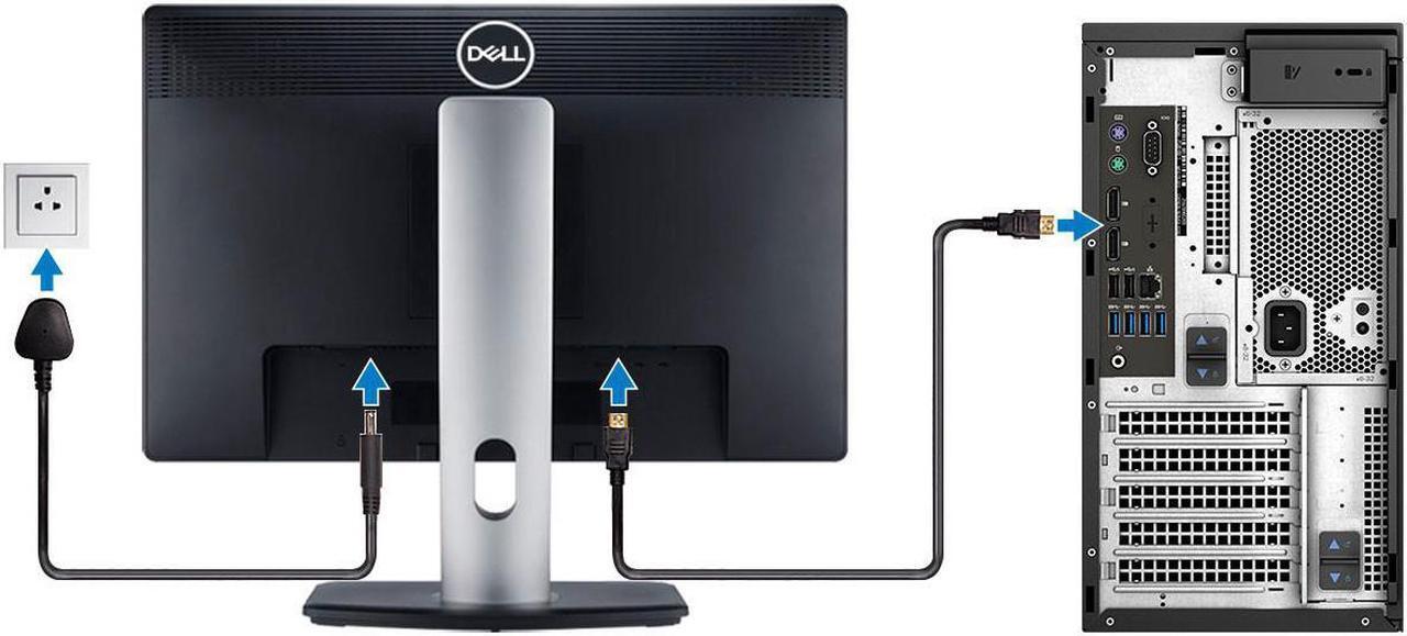 Alt view image 3 of 11 - Dell Precision 3630 Desktop Computer i7-9700 16GB 512GB SSD Radeon Pro WX 3200