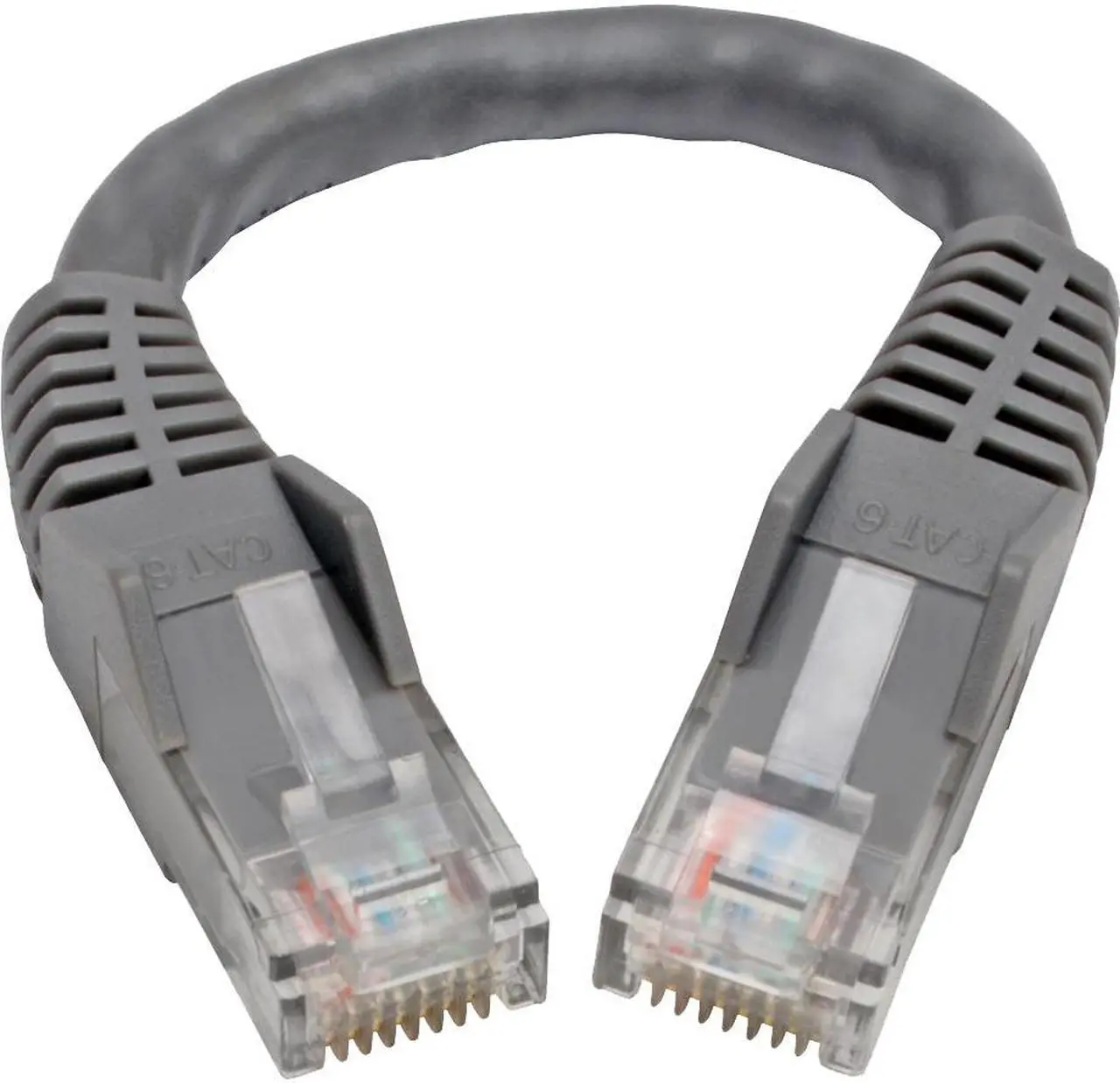 Alt view image 8 of 18 - Tripp Lite N201-06N-GY Premium Cat6 Gigabit Snagless Molded Utp Patch Cable, 24 Awg, 550 Mhz/1 Gbps (Rj45 M/M) , Gray, 6 In. - Patch Cable - Rj-45 (M) To Rj-45 (M) - 5.9 In - Utp - Cat 6 - Ieee 802.3