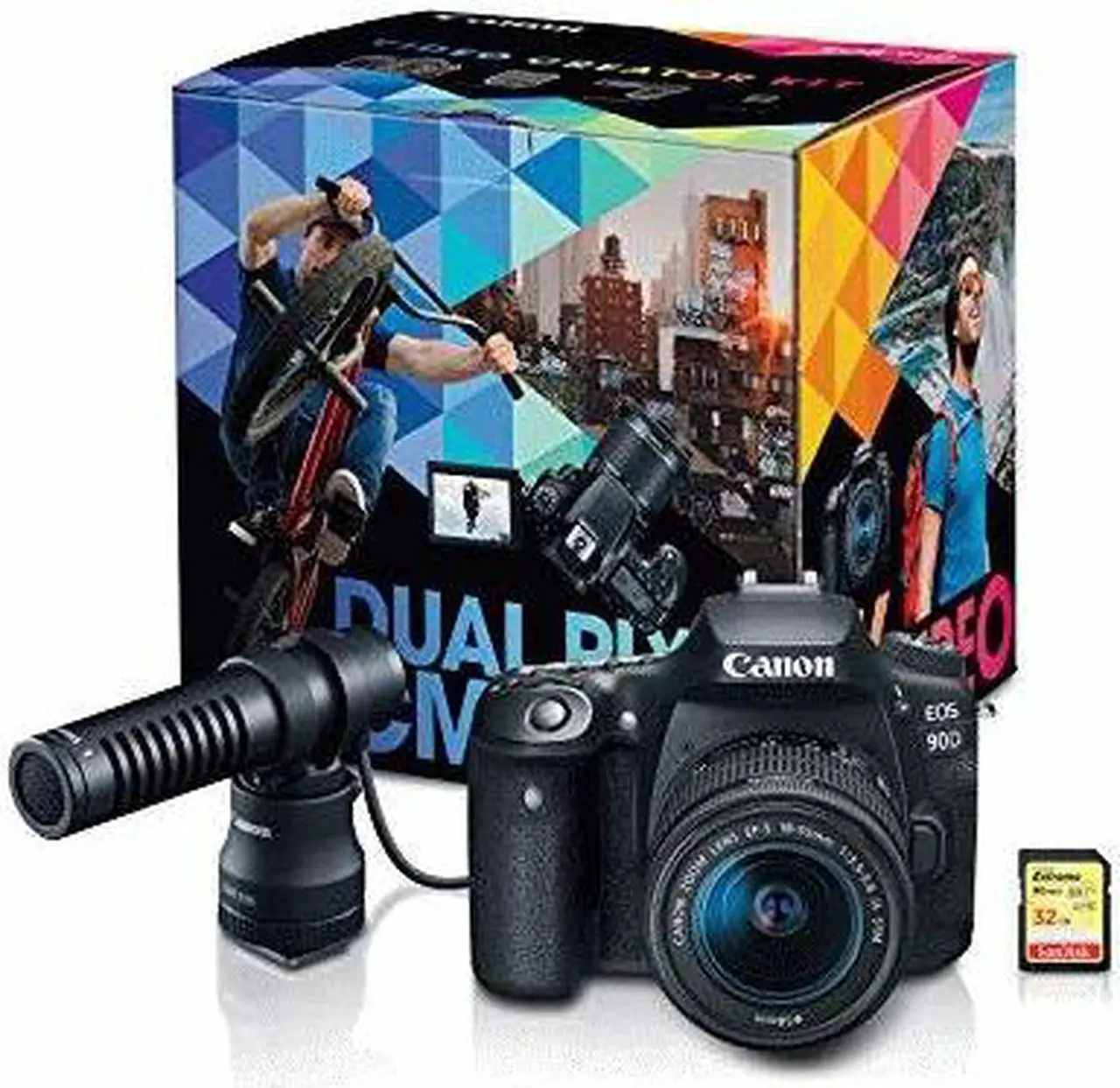 Alt view image 2 of 6 - Canon EOS 90D Video Creator Kit with EF-S 18-55mm f/3.5-5.6 IS STM Lens - 3616C074