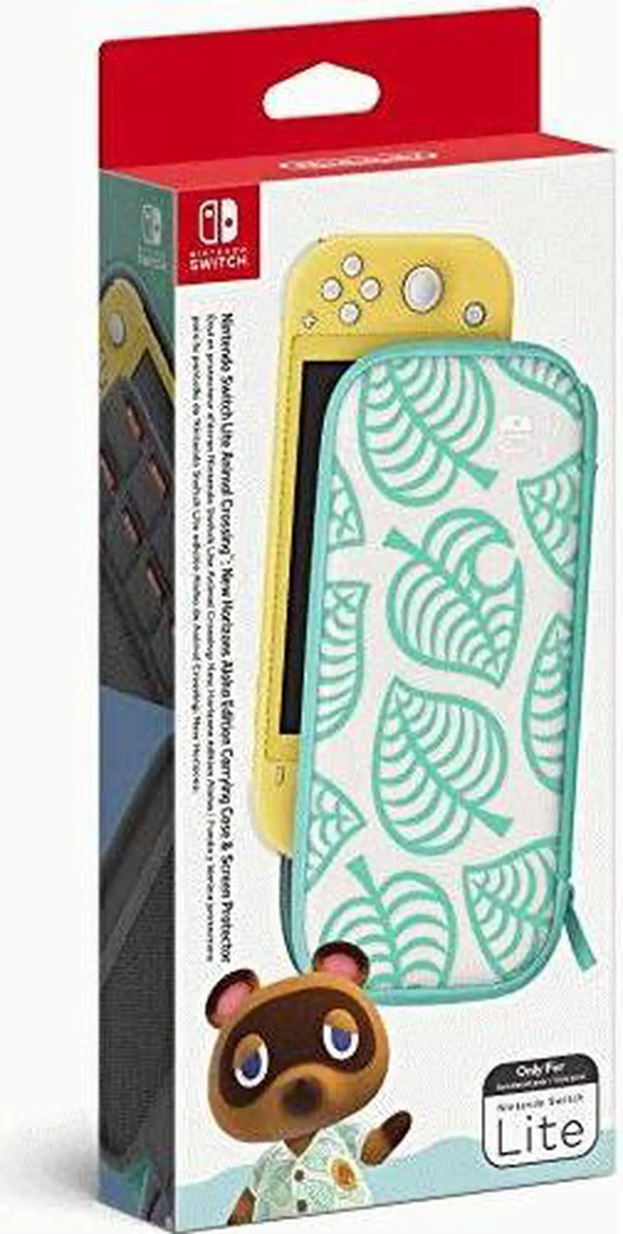 Alt view image 2 of 9 - Nintendo Switch Lite Carrying Case - Animal Crossing: New Horizons Aloha Edition