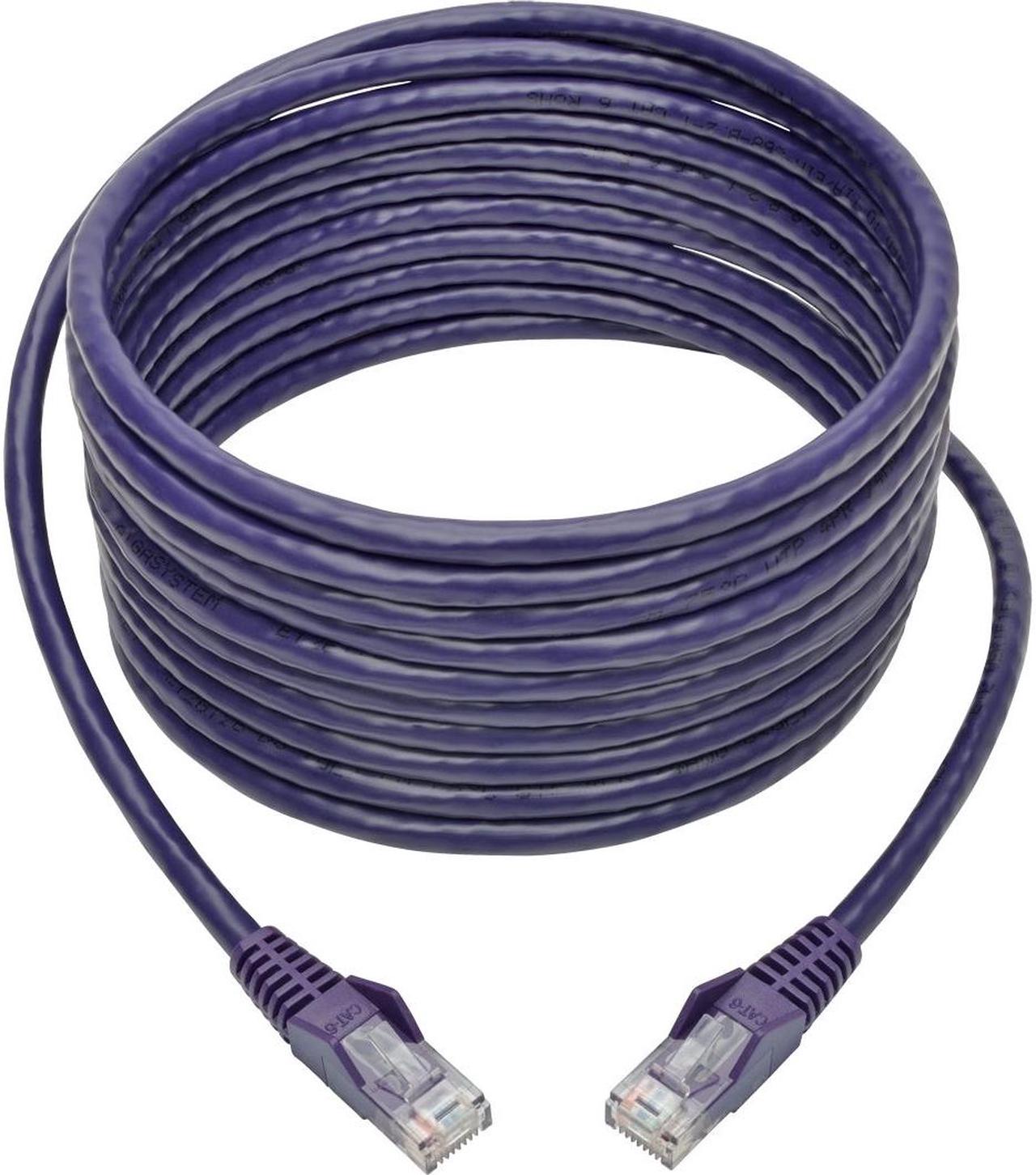 Alt view image 5 of 14 - TRIPP LITE N201-015-PU 15 ft. Cat 6 Purple Snagless Molded UTP Patch Cable (RJ45 M/M)