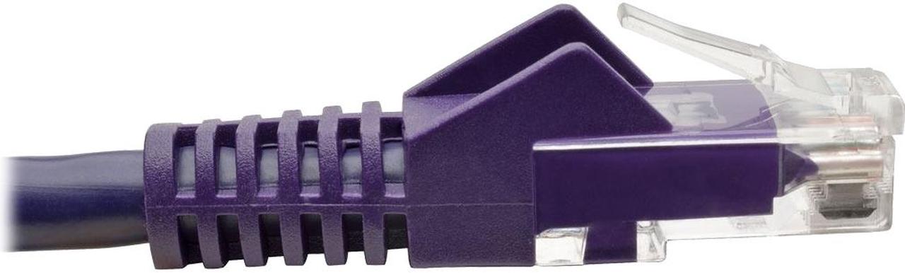 Alt view image 4 of 14 - TRIPP LITE N201-015-PU 15 ft. Cat 6 Purple Snagless Molded UTP Patch Cable (RJ45 M/M)