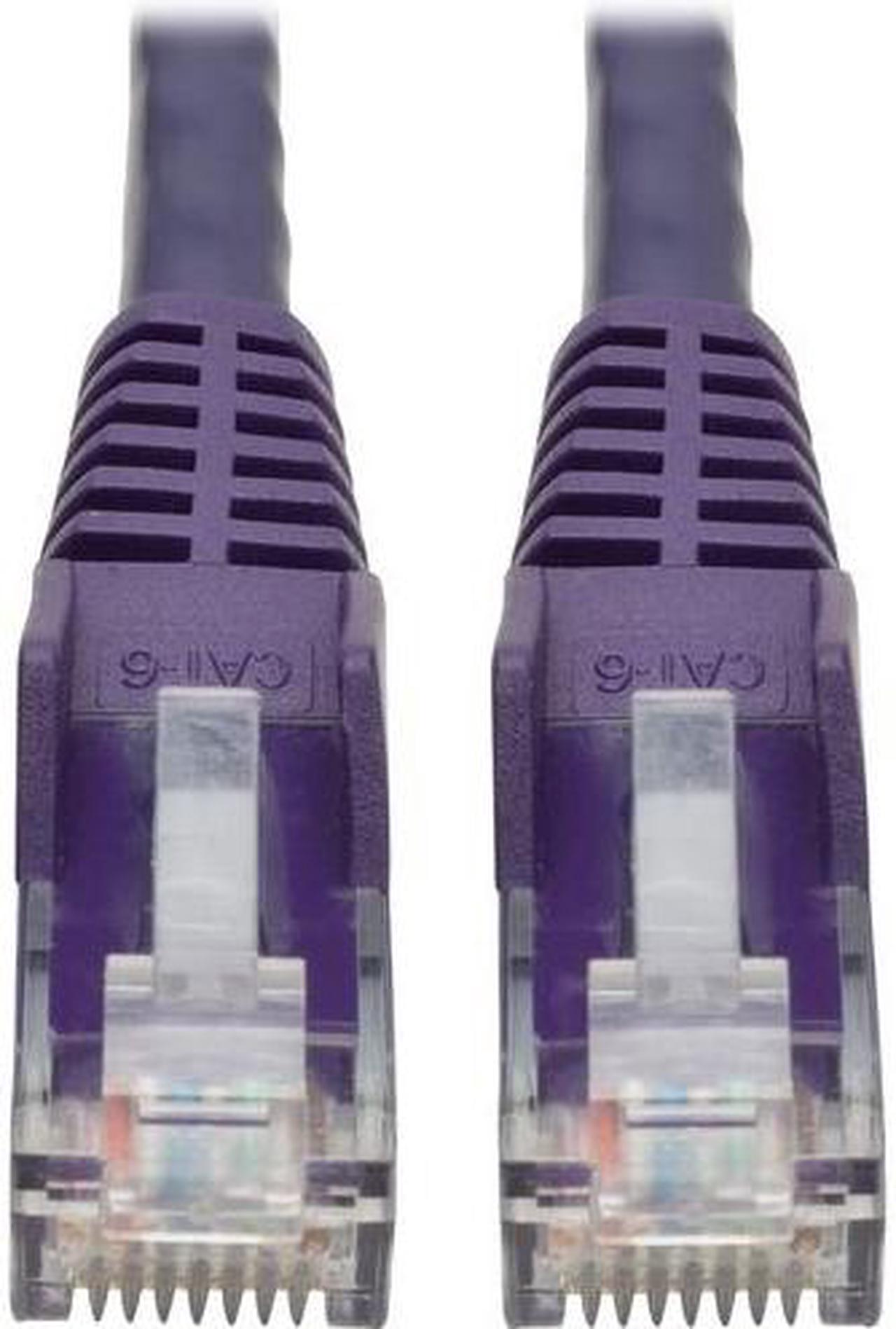 Alt view image 3 of 14 - TRIPP LITE N201-015-PU 15 ft. Cat 6 Purple Snagless Molded UTP Patch Cable (RJ45 M/M)