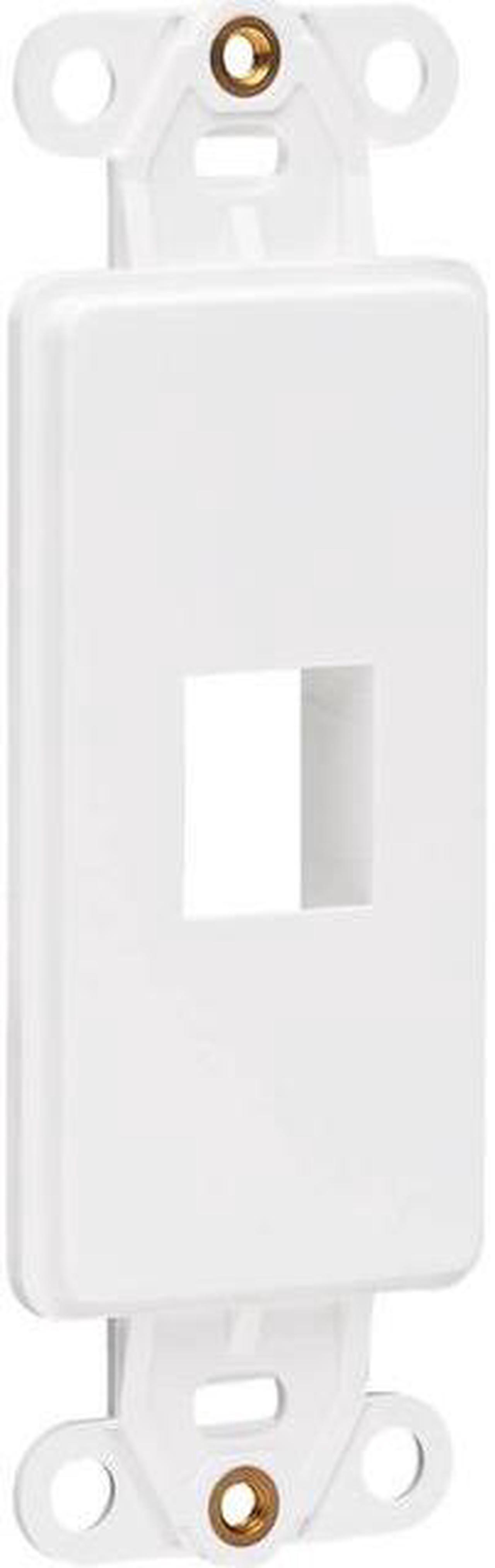 Tripp Lite Center Plate Insert Decora Style - Vertical 1 Port