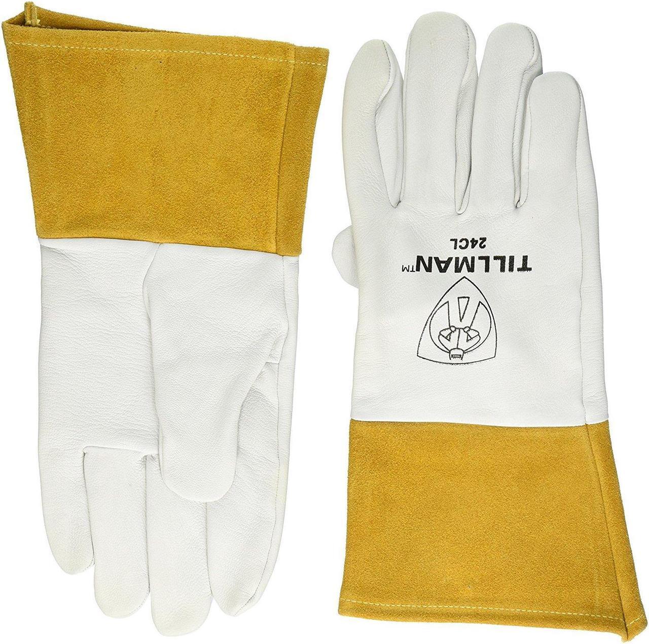 Main image of Tillman 24C Top Grain Kidskin 4" Cuff TIG Welding Gloves, Large