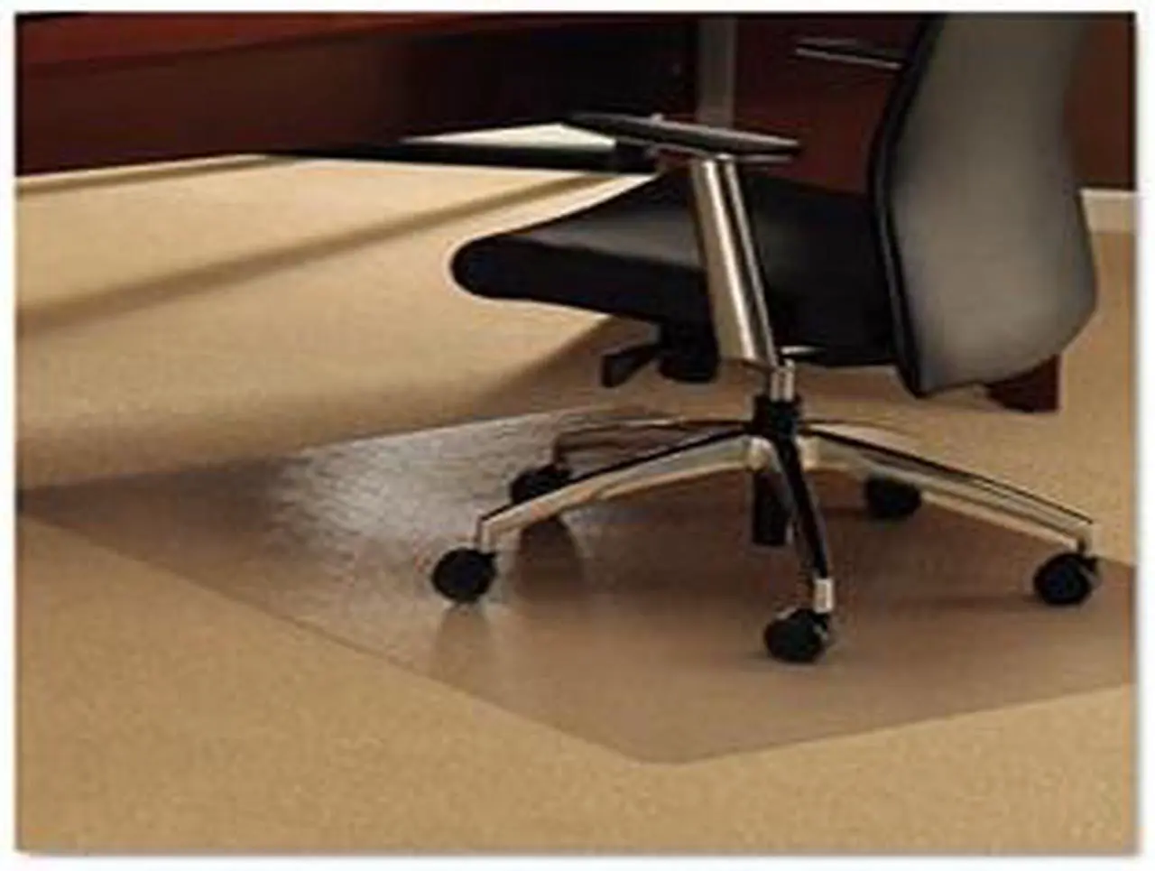 Main image of Floortex 118927ER 47" x 35" Cleartex ultimat for deep pile Carpet - 2.7mm - Clear - Rectangle
