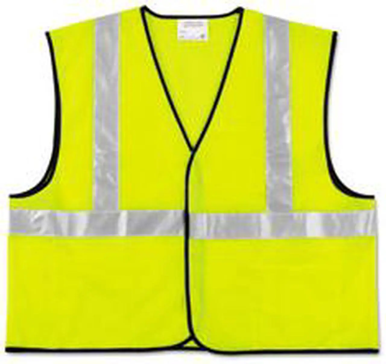 Main image of Crews VCL2SLXL Class 2 Safety Vest, Fluorescent Lime w/Silver Stripe, Polyester, XL