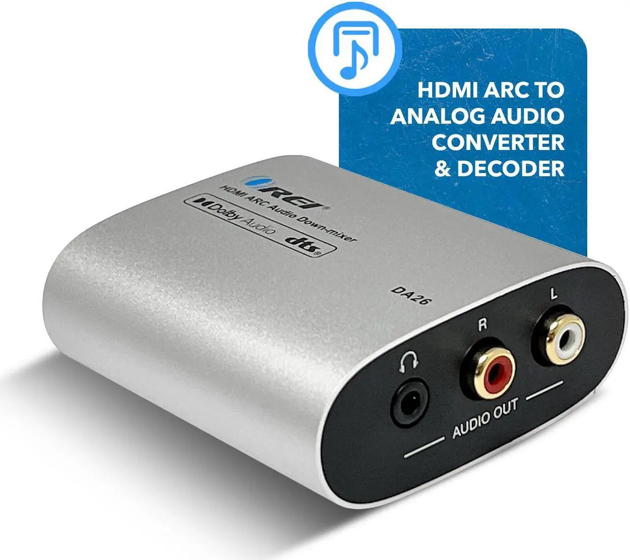 Alt view image 2 of 7 - OREI HDMI ARC Audio Down-Mixer With Dolby 5.1 (DA26)