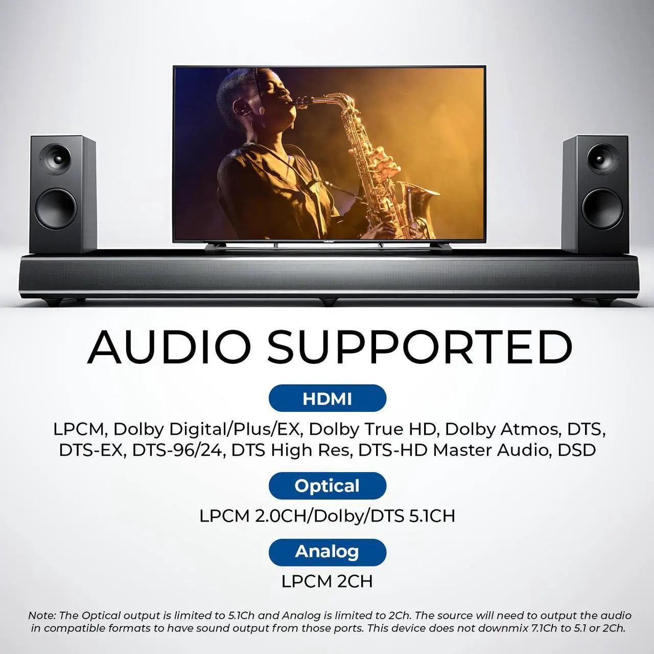 Alt view image 6 of 7 - OREI 8K 4x4 HDMI Matrix Switch, Switcher with Audio Extractor UltraHD Supports Upto 4K @ 120Hz IR EDID HDCP 2.3 - Remote Control (BK-404)
