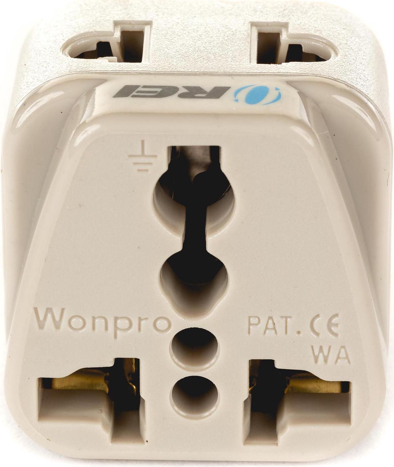 Alt view image 3 of 5 - OREI Grounded Universal 2 in 1 Plug Adapter Type L for Italy, Uruguay & more - High Quality - CE Certified - RoHS Compliant WP-L-GN